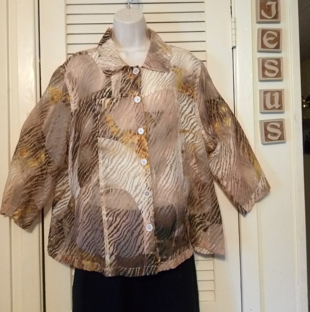 SIZE XL TONI MORGAN BLOUSE
